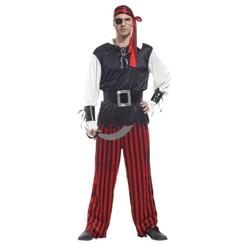 Cosplay костюм за възрастни шоу Костюм на пиратски характер костюм възрастен на Карибския Пират
