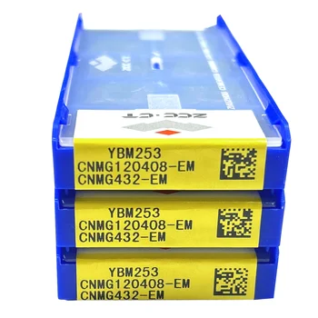 Режещи инструменти от силициев ZCC.CT с ЦПУ CNMG120408-ER YBM253 стругове плоча