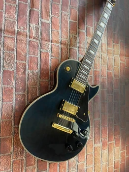 Класическа черна плоча, луксозна звукосниматель, най-добре продаваният електрическа китара, в наличност, ултра-ниска цена