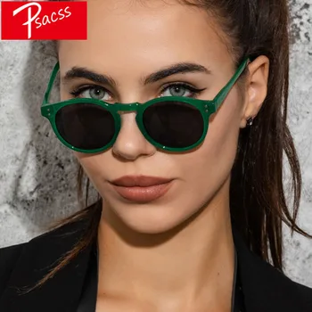 Y2K Ретро Кръгли Слънчеви очила Женски Мъжки Vintage Слънчеви очила Дамски Модни Луксозни Маркови Дизайнерски Очила Gafas De Sol UV400