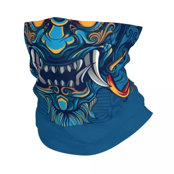 Шарена кърпа на Самурая Hannya Te Warrior, гамаши за ски бягане, женски мъжки шал, превръзка на главата с японски зъби демон, Самурайская превръзка, изолацията