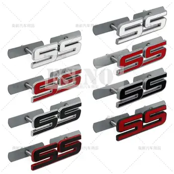 Автомобилен Стайлинг 3D Метал Хром Цинк, Сплави и Предната Решетка, Емблемата на Купето на Автомобила Икона SS Стикер Стикер Икона за Chevrolet Camaro SS SS