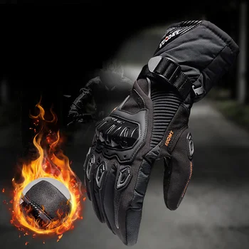 Мотоциклетни ръкавици 100% Водоустойчив ветроупорен Зимни топли Аксесоари за мотоциклети със сензорен екран