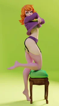 1/2475 мм Секси момиче Дафни Небоядисана комплекти модели от смола Гаражно комплект 1/18/100 мм Секси момиче Дафни ЦК на 3D Печат Гаражно Комплект