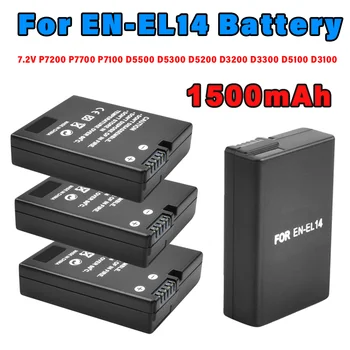 1500 ма EN-EL14 EN-EL14 литиево-йонна Батерия за фотоапарат LED USB Зарядно устройство за Nikon D3100 D3200 D3300 Акумулаторна Батерия за Nikon 7,2 В