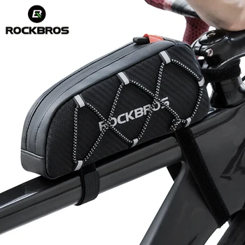 Велосипедна чанта Rockbros, Водоустойчив Светоотражающая чанта за предната част на горната част на рамката, Голям Голям Сверхлегкая чанта bicicleta, чанта за носене 2023, 1л