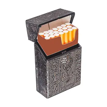 Луксозен ретро-портсигар Shelby Джобен портсигар, Многофункционална кутия за съхранение на цигари, Запалки, Мъжки подарък