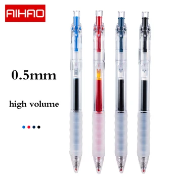 Гел химикалка Aihao GP270 0,5 мм в мека гумена обвивка с Голям Капацитет, удостоверения от Канцеларски материали За офиса, Изпит Back To School