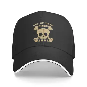 Класическата бейзболна шапка с череп, остаряла от 1981 г., Мъжки Дамски Персонални Регулируема Лятна Шапка Унисекс за Татко