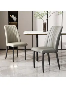 Скандинавски лесен Луксозен стол, маса за Хранене, стол за вашия дом, Модерен минималистичен маса за Хранене и стол, хотелска облегалка от висок клас в европейски стил