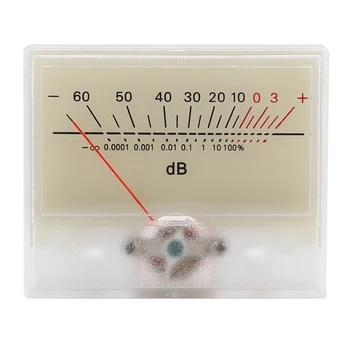 Актуализиран ниво VU с ясна мащаб зададено измерване на звуково налягане, прост измерител на нивото на кабели за дома и колата
