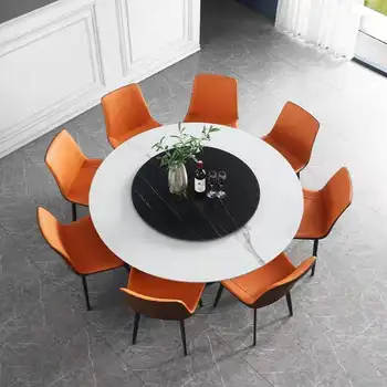 Въртяща се маса, Rock Plate с кръгла Колан Разход на Лек Луксозен Модерен Лесен през Цялата потребителска Маса за хранене