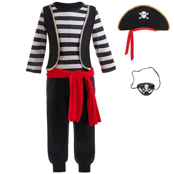 Cossky Captain Jack, костюм за Cosplay, Детски костюми за ролеви игри, Детски костюм за Парти на Хелоуин