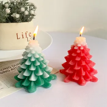 Празнична свещ под формата на елхи С аромат на кедър за празнични партита и декоративна украса Малка пръчка