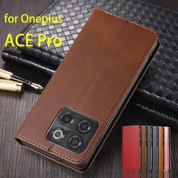 Калъф с магнитно притегателен, Кожен калъф Oneplus ACE Pro/1 + 10T, флип калъф, чанта-портфейл, за Бизнес чанта за носене, Чанта за носене