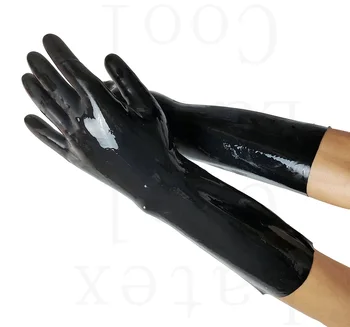 Латексова гума Schwarz 100% Kurze Nahtlose GlovesGummi Handschuhe Размер s-xl 0,4 мм, Специална цена