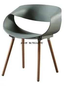 Модерен минималистичен Безкраен стол, Дизайнерски пластмасов стол, Креативен Модерен стол за Хранене, стол за офис срещи, Стол за почивка, договаряне
