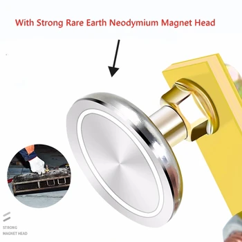 Заваръчен магнитна глава, Магнитен заваръчна скоба за фиксиране на заземяване, Единична/Двойна Силна Магнитна Заваръчен стълбовете за электросварки заземяване