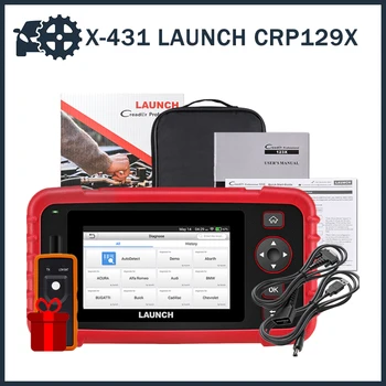 X-431 LAUNCH CRP129X OBD2 Скенер и Автоматичен Четец на код Диагностични Инструменти TMPS Авто Скенер Obd2 Диагностичен Инструмент Професионален