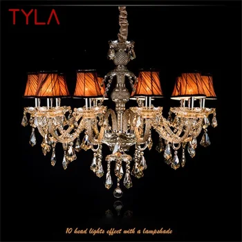 Полилей в американски стил TYLA, led подвесная свещ, Окачена лампа, Луксозни осветителни тела за дома, Вилата, Хол
