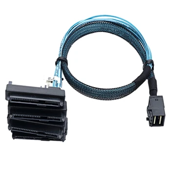 Mini SAS СФФ-8643-сървър кабел за твърд диск 4X29Pin СФФ-8482 3,33 TF/1 M