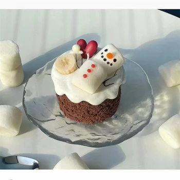 3D Моделиране Ружа Снежен човек Силиконова форма Ароматерапевтическая Свещ Силиконова форма за торта направи си сам Материал ръчно изработени