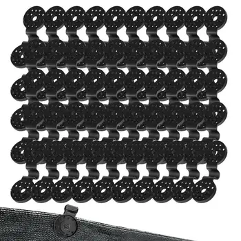 Скоби за tarps Градински инструменти, Крепежни скоби за слънчеви очила Монтажни куки за мрежа за оранжерии Тъканни Аксесоари за Определяне на дръжката
