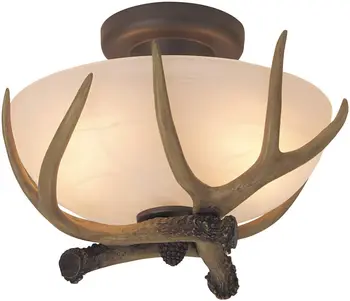 Тавана лампа от Алебастрового стъкло с подово монтиране, 2 лампи с мощност 120 W (9 