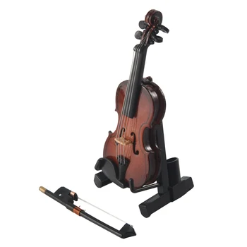 Подаръци, миниатюрно копие на музикални инструменти за цигулка с футляром 8x3 см