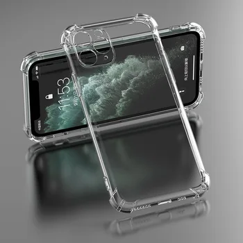 Прозрачна въздушна Възглавница устойчив на удари Силиконов Калъф За iPhone 15 14 11 X Xr Xs Max 13 12 Pro Mini 8 Plus SE 2020 Защитен Калъф За вашия Телефон
