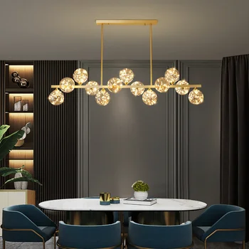 модерни led промишлени стъклен таван, висящи лампи хотелски кръг, модерен стъклен окачен лампа, луксозни дизайнерски полилей на тавана