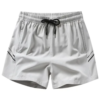 Модни дрехи Мъжки летни спортни шорти, къси панталони за всеки ден на бързо съхнещи мъжки плажни шорти Размер M-4XL