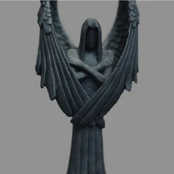 Новата Статуя на Тъмен Ангел, Занаяти, изработени от смола, Декорации, Скулптури Тъмен Ангел, Украса за дома на работния плот