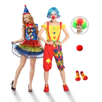 Дамски дрехи за възрастни, Костюми за Хелоуин, Забавен цирк, Непослушно Униформный костюм, костюмиран, Cosplay за костюм на клоун