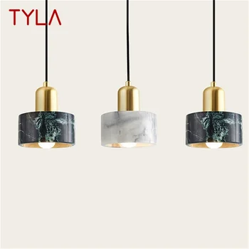 Окачен лампа TYLA Nordic, модерен мрамор led лампа декоративна лампа за дома трапезария