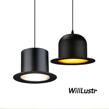 съвременната алуминиева шапка, окачена лампа черен капачка подвесное осветление хранене магазин за дрехи, ресторантът на хотела е окачена лампа