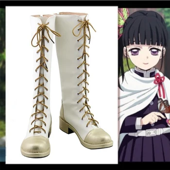 Обувки Demon Slayer Kimetsu no Yaiba За Cosplay Tsuyuri Kanao, обувки за cosplay, Дамски обувки, аксесоари за костюми за Хелоуин, парти