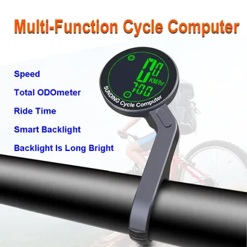 Suning Велосипеден Безжичен Кодометр с Подсветка, Висока Яркост, Измерване на скоростта на Велосипеда, Спортен м Пробег, Английски Велосипеден Скоростомер