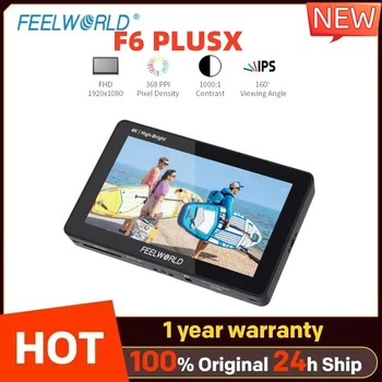 Feelworld F6 PLUSX 5.5-Инчов Поле на монитора на Камерата 1600nit Сензорен екран HDMI Вход Изход 3D LUT IPS Full HD 1920X1080 за Огледално-рефлексен фотоапарат
