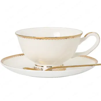 Кафе набор от Европейския лесен луксозен британски комплект чаши за следобеден чай от костен порцелан Изискана чашата за кафе