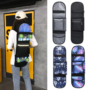 Чанта за скейтборд, лека спортна раница, Светоотражающая двойна чанта за лонгборда, износостойкая AMB272