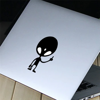 Забавна Vinyl стикер с Инопланетянином За компютър, Украса за лаптоп, рисувани Стенни