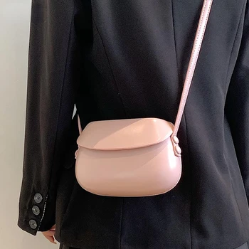 Луксозни Маркови Мини Чанта през рамо от Изкуствена Кожа за Жени 2022, Летни Прости Модни Чанти и Портмонета, Дамски Чанти-Слинги през рамо