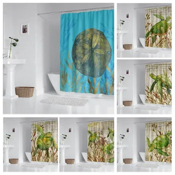 Домакински водоустойчив плат домакински завеса за душ аксесоари завеса за душ 240 * 200 домашна завеса за душа в хавайски стил