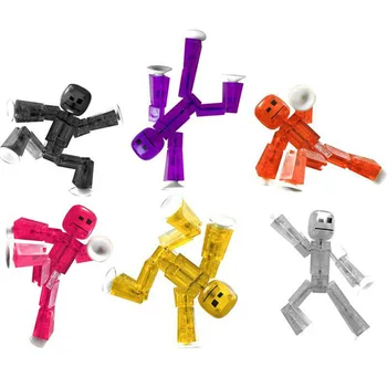 Може да изберете и 8-сантиметрови фигури на роботи-екшън играчки с вендузата, деформируемые пластмасови фигурки на животни, на играчки Stikbot