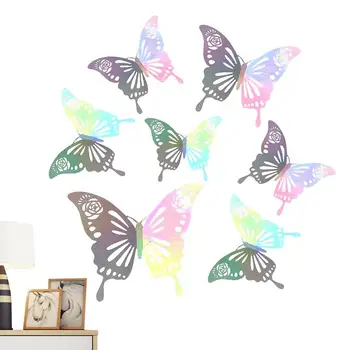 3D стикери пеперуди, 3D выдалбливают цветни стикери с пеперуди, 12 бр. подвижни декор с пеперуди, за стая, стените в спалнята, Рожден Ден