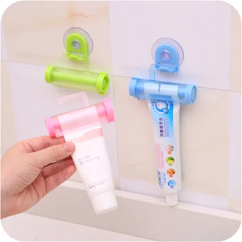 Пластмасови подвижен тръба сокоизстисквачка паста за зъби евтини пластмасови валцуване на тръби за Опаковка на паста за зъби Sucker притежателя на аксесоари за баня