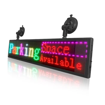Реклама led дисплей на автомобила, Автомобили знак на горивото от приложението, текстово съобщение превъртане на RGB, електронно led съобщение