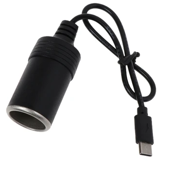 Конектор USB A за автомобилна запалка 12v, женски кабел-конвертор (макс. 36 W)