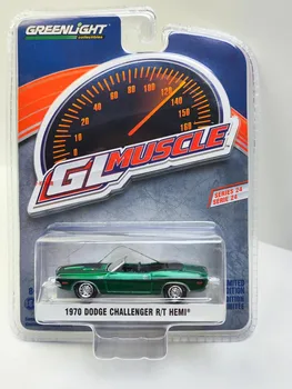 1: 64 1970 Dodge Challenger R / T HEMI Convertible - Зелена колекция от модели на автомобили